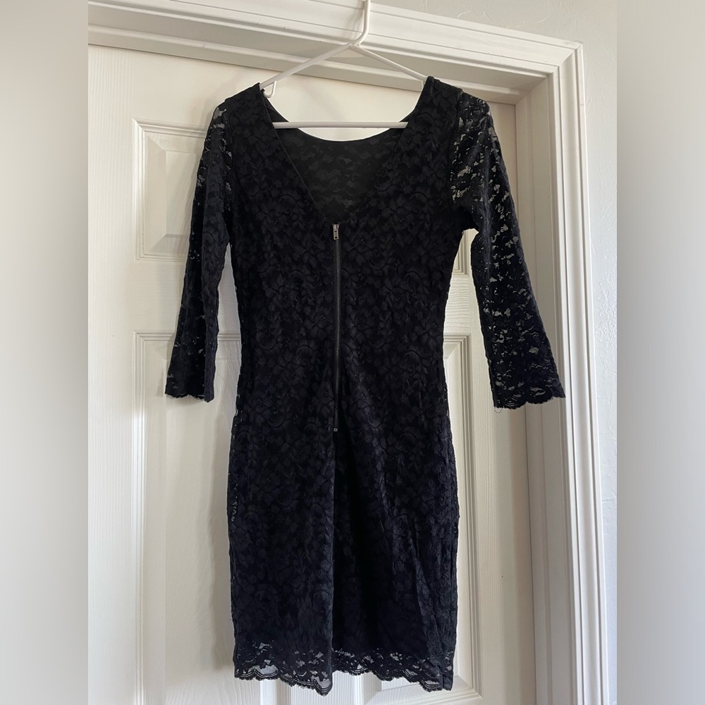 Lace little black dress!